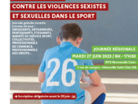 Journée régionale 27 juin 2023 – Prévenir et agir contre les violences sexistes et sexuelles dans le&nbsp;sport