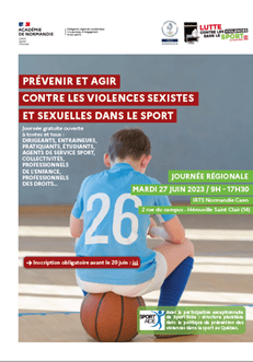 Journée régionale 27 juin 2023 – Prévenir et agir contre les violences sexistes et sexuelles dans le&nbsp;sport